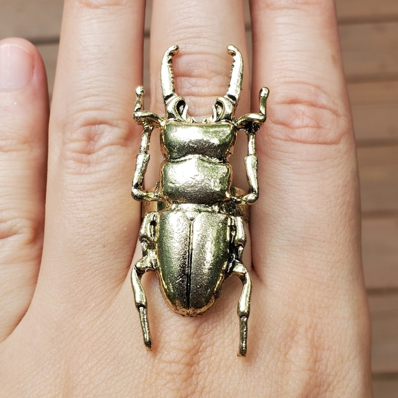 *HOST PICK NWOT *RARE* Bronze Egyptian Scarab Ring - Picture 3 of 10